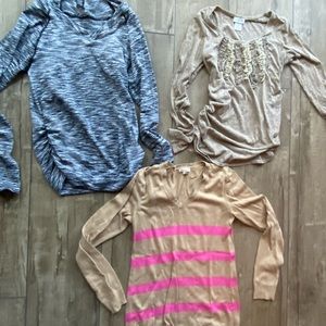 3 maternity tops